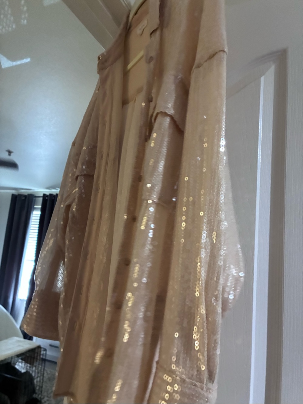 Pilcro Sequin Button down - Picture 3 of 3